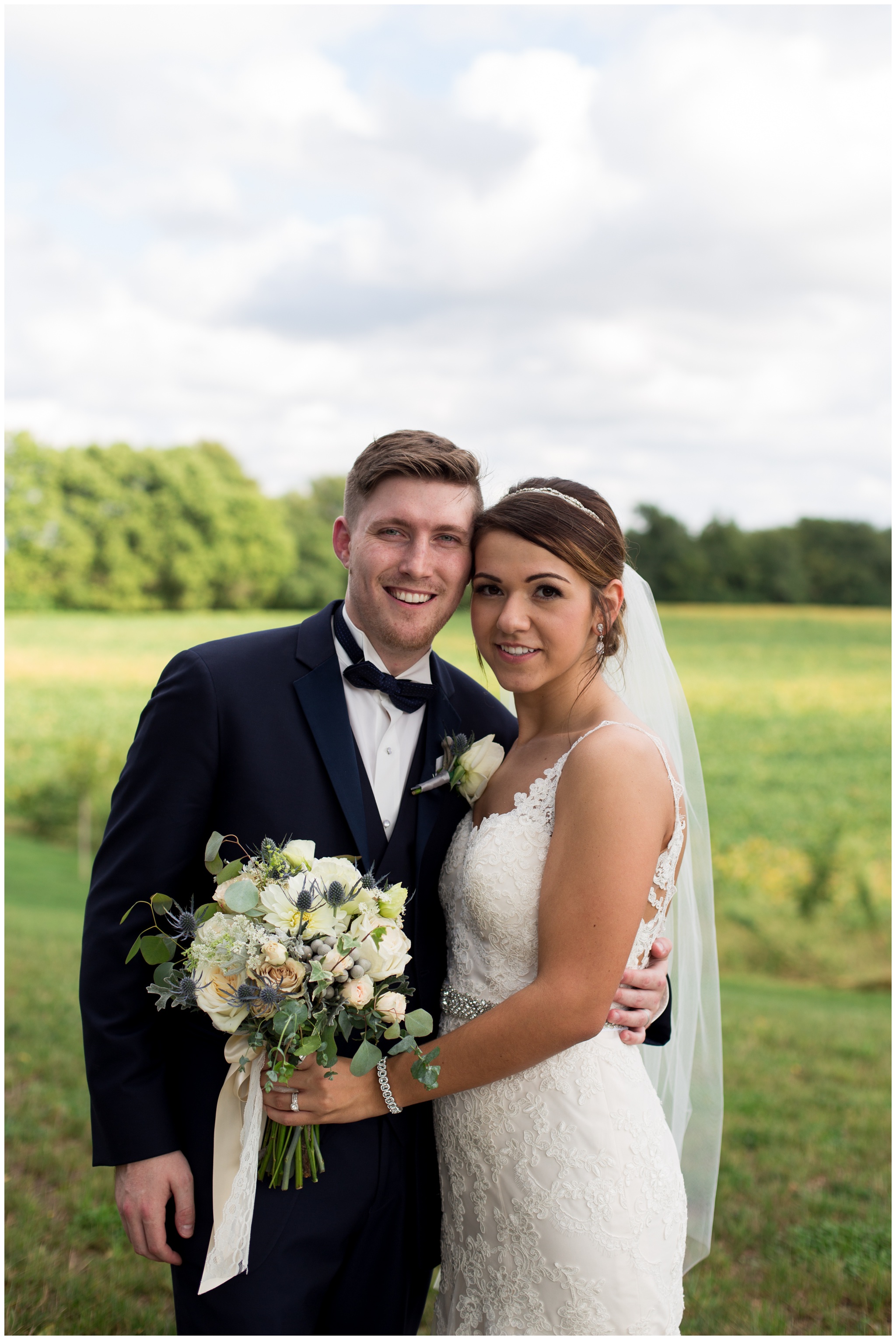 bride and groom portraits at the Lodge at River Valley Farm in Yorktown Indiana