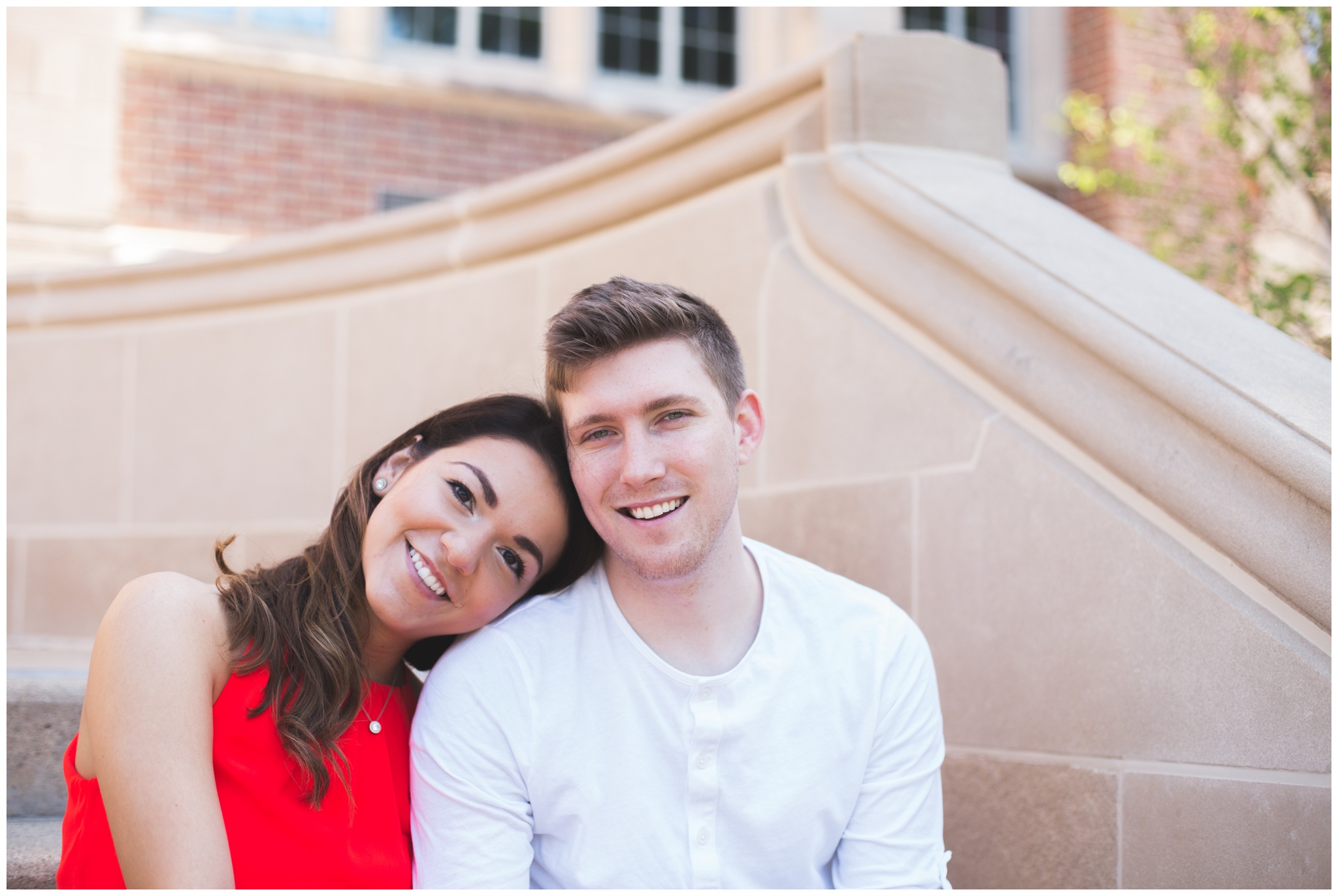 Muncie Indiana engagement session at Ball State University