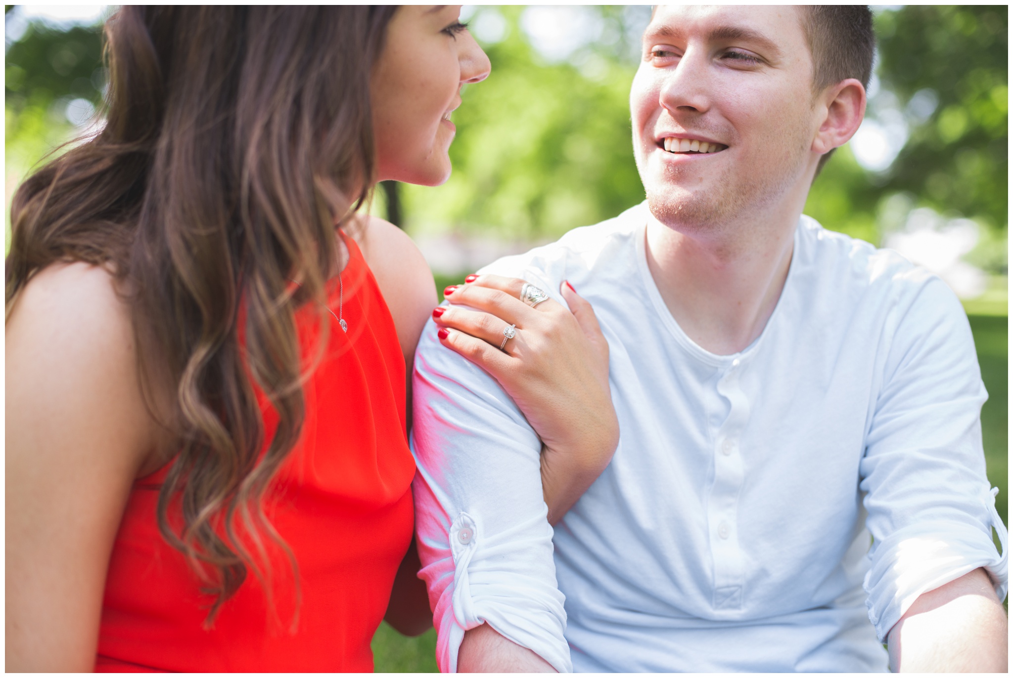 romantic Ball State engagement session