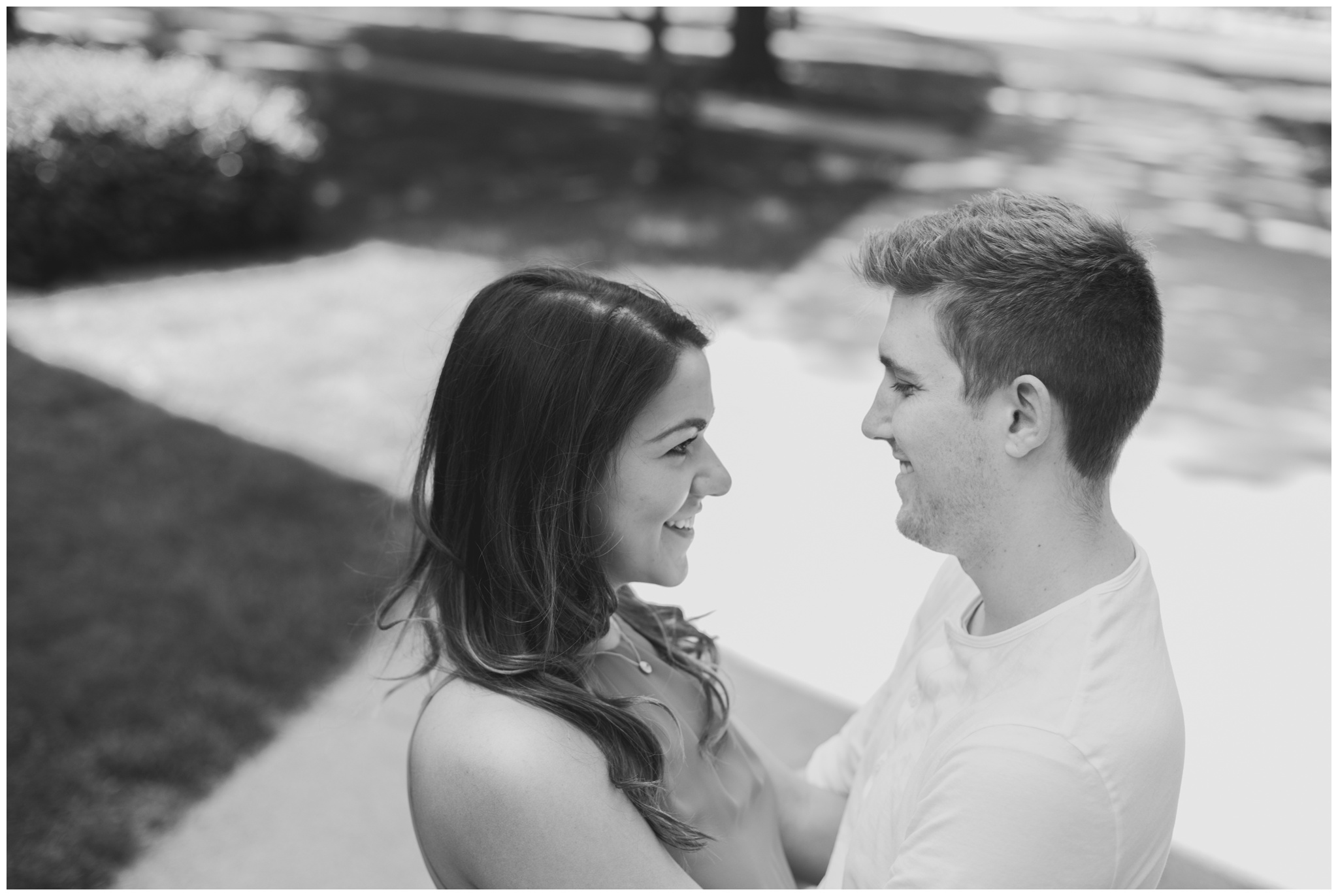 romantic Ball State engagement session