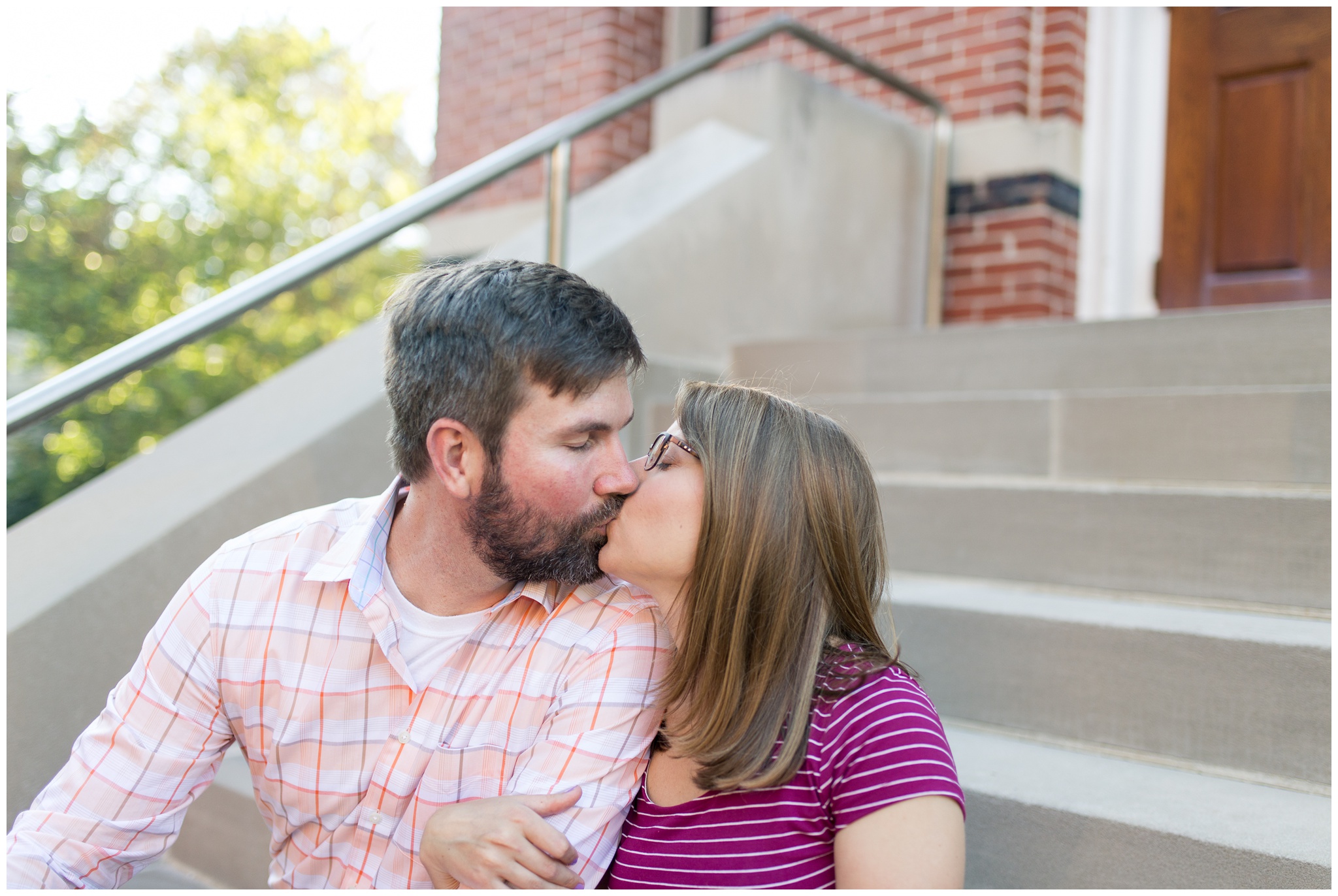 Indiana University Dunn Woods engagement session in Bloomington Indiana