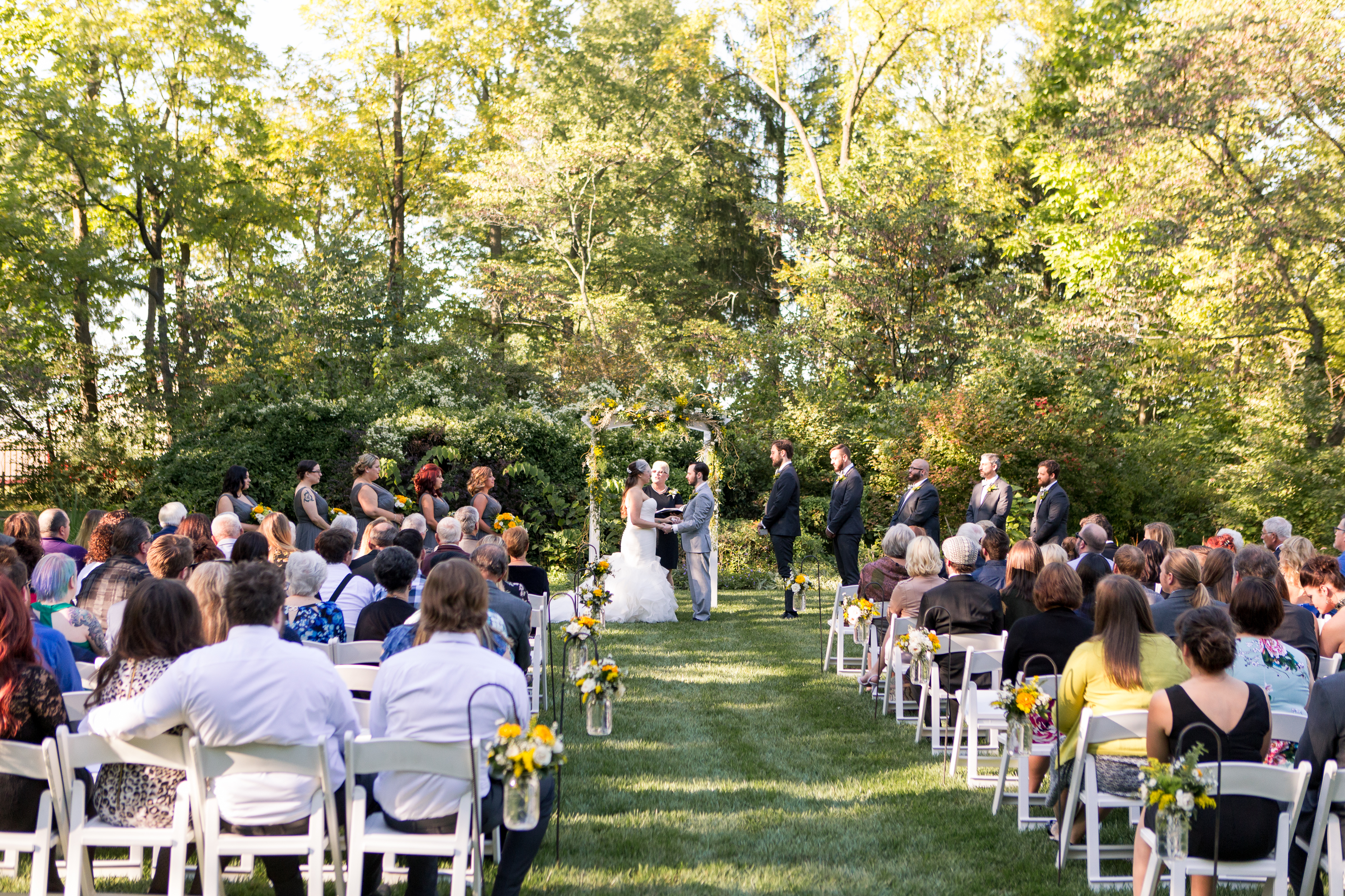 Muncie Indiana wedding at Minnetrista Oakhurst Formal Gardens