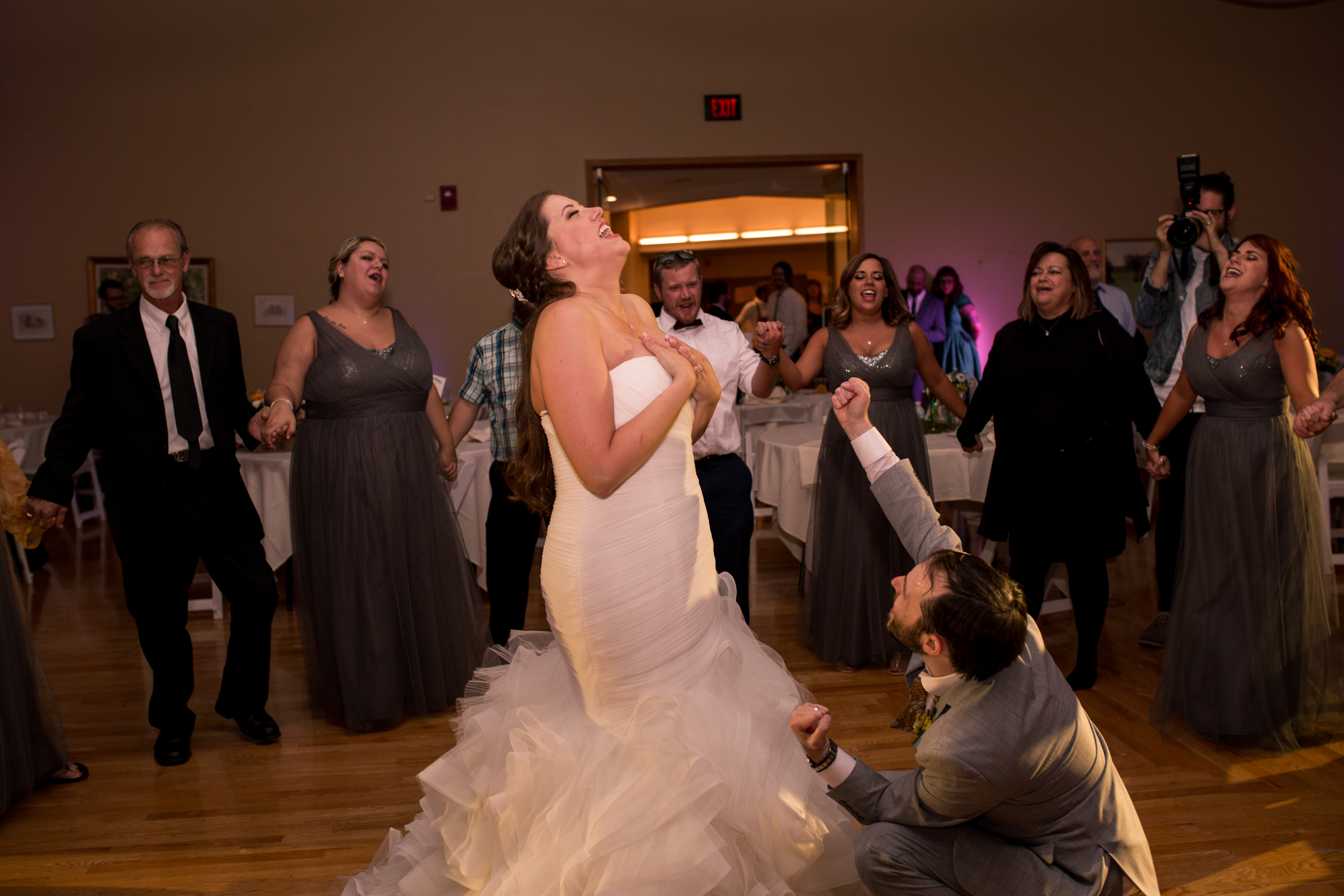 Muncie Indiana wedding photography reception dancing