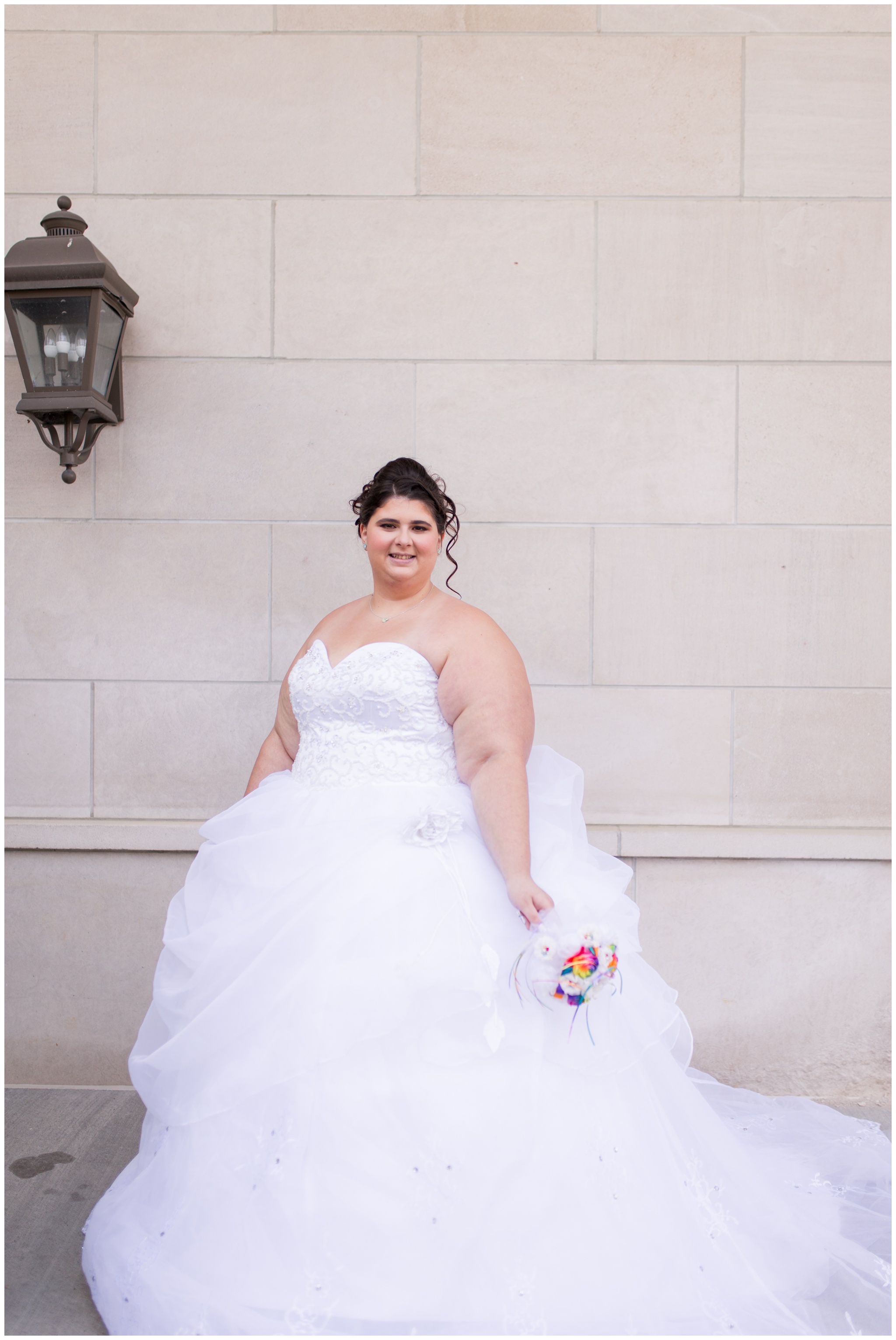 bride portraits at Community Life Center in Indianapolis Indiana