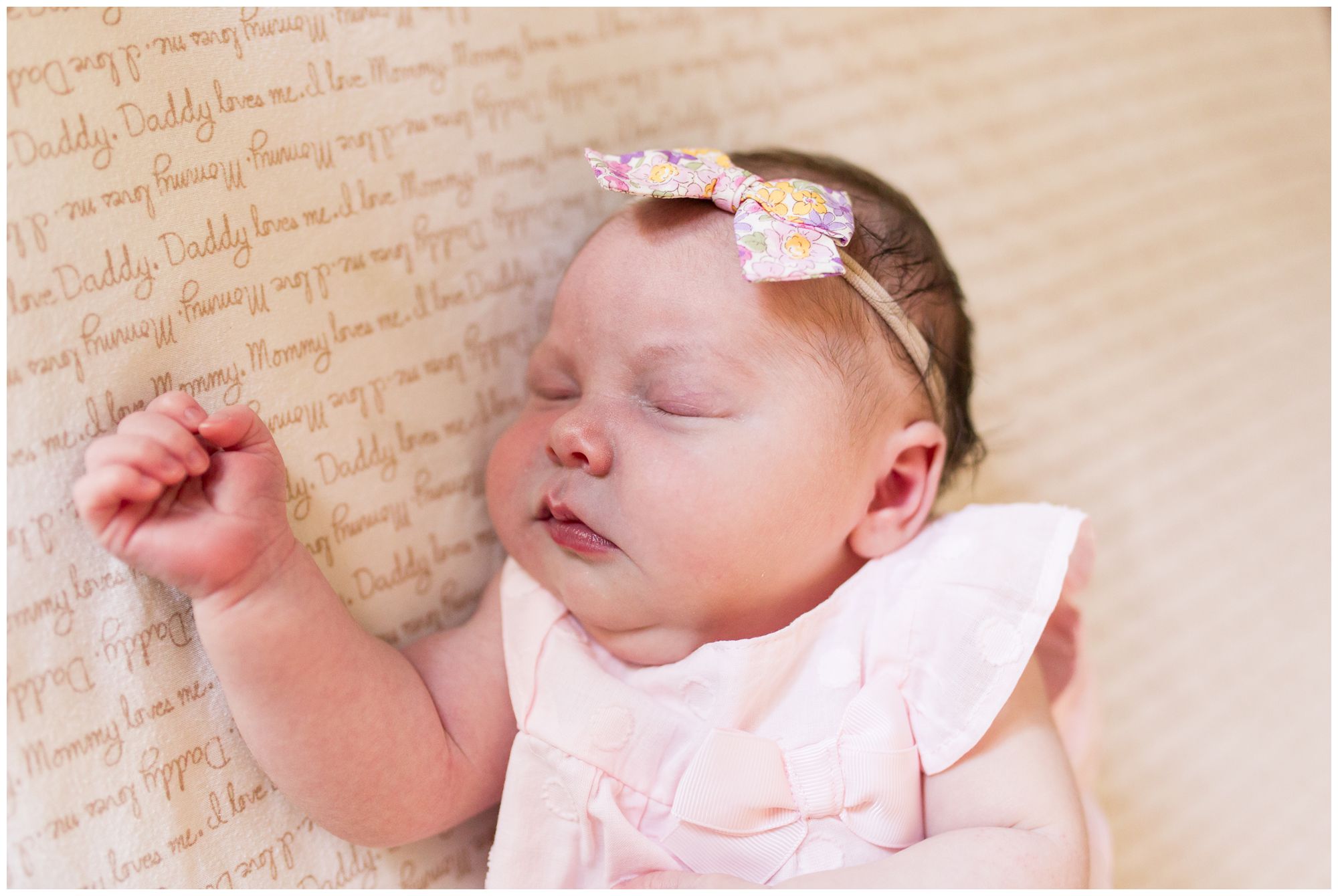 newborn sleeping in crib during Westfield Indiana newborn session