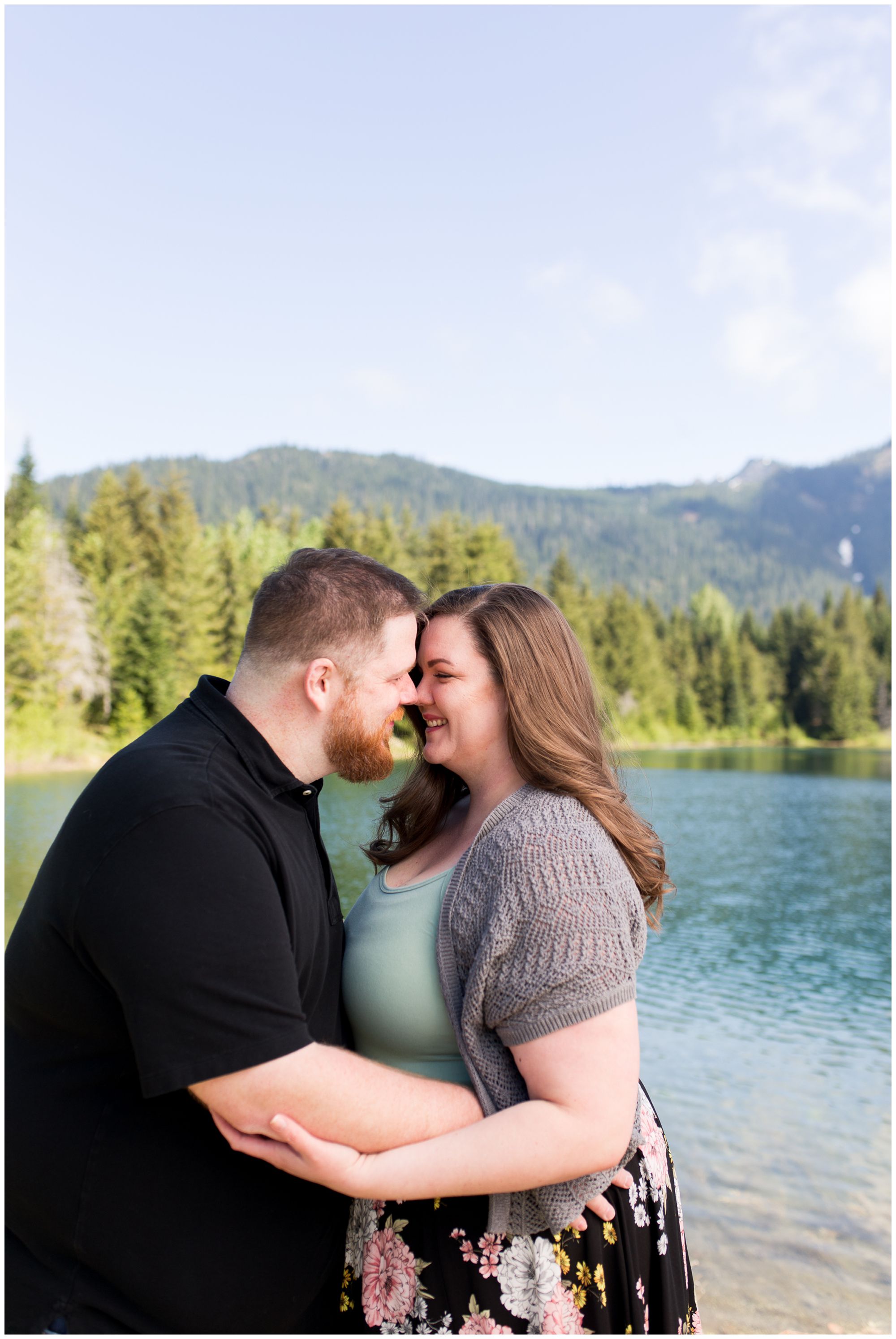 Seattle engagement session at Gold Creek Pond