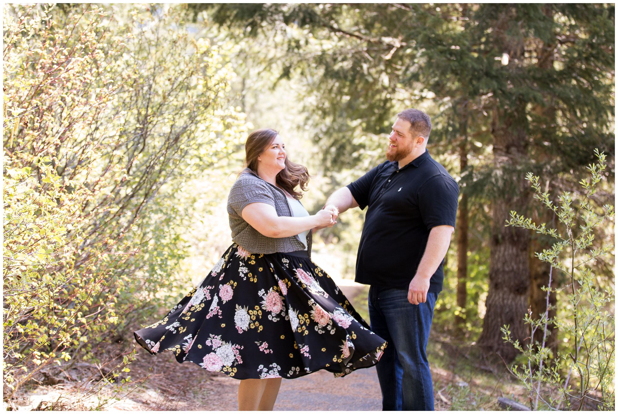 Seattle WA engagement session at Gold Creek Pond