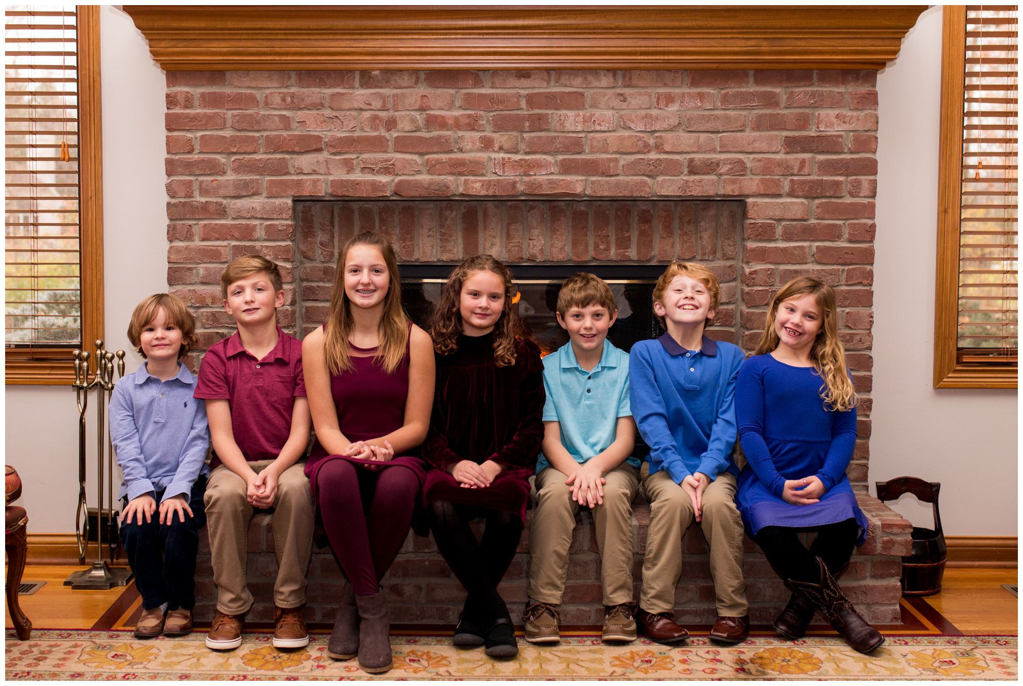 holiday extended family session with Indianapolis family photographer