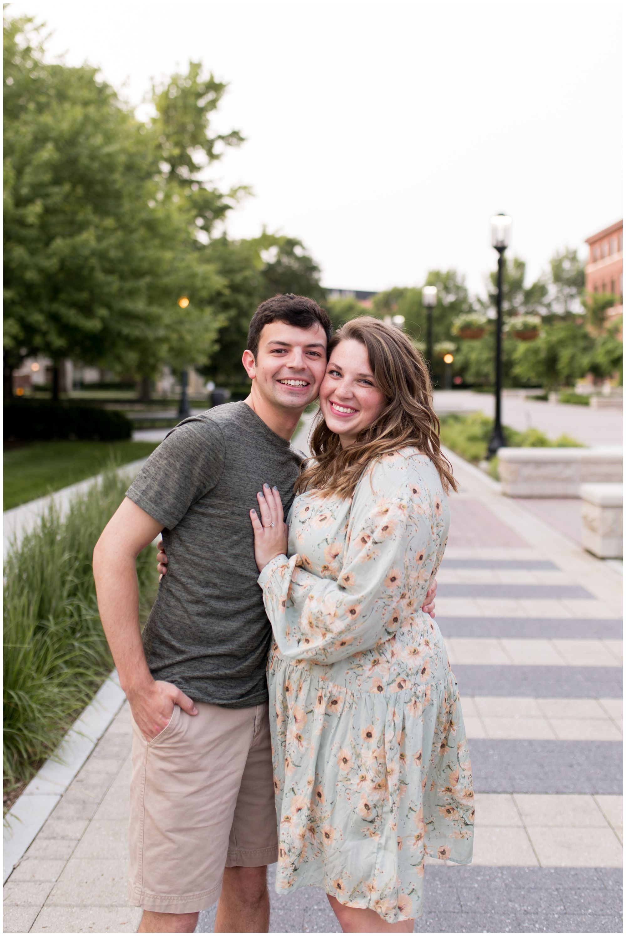 Purdue University engagement session in West Lafayette Indiana