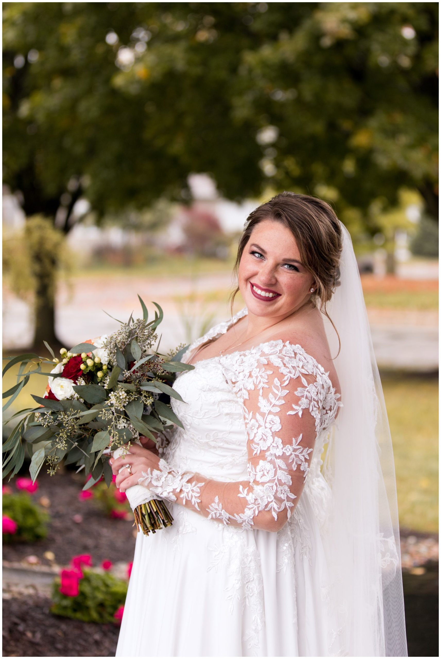bride wedding portraits in Decatur, Indiana