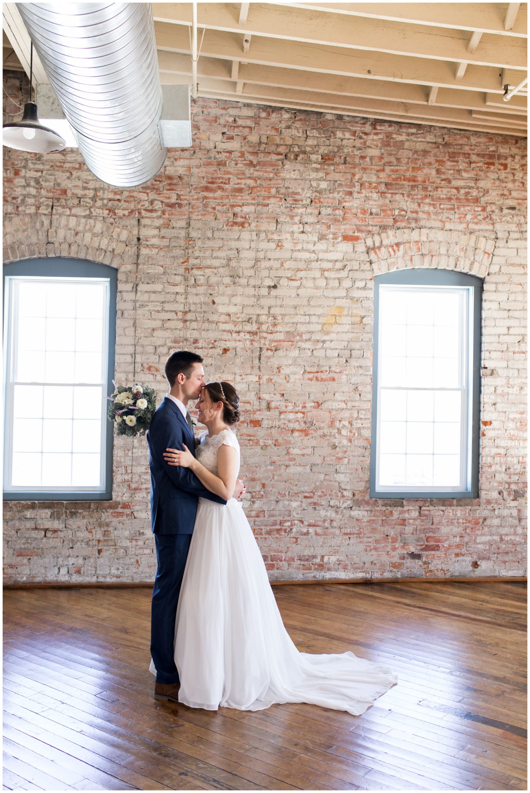 bride and groom portraits at Bread & Chocolate in Goshen