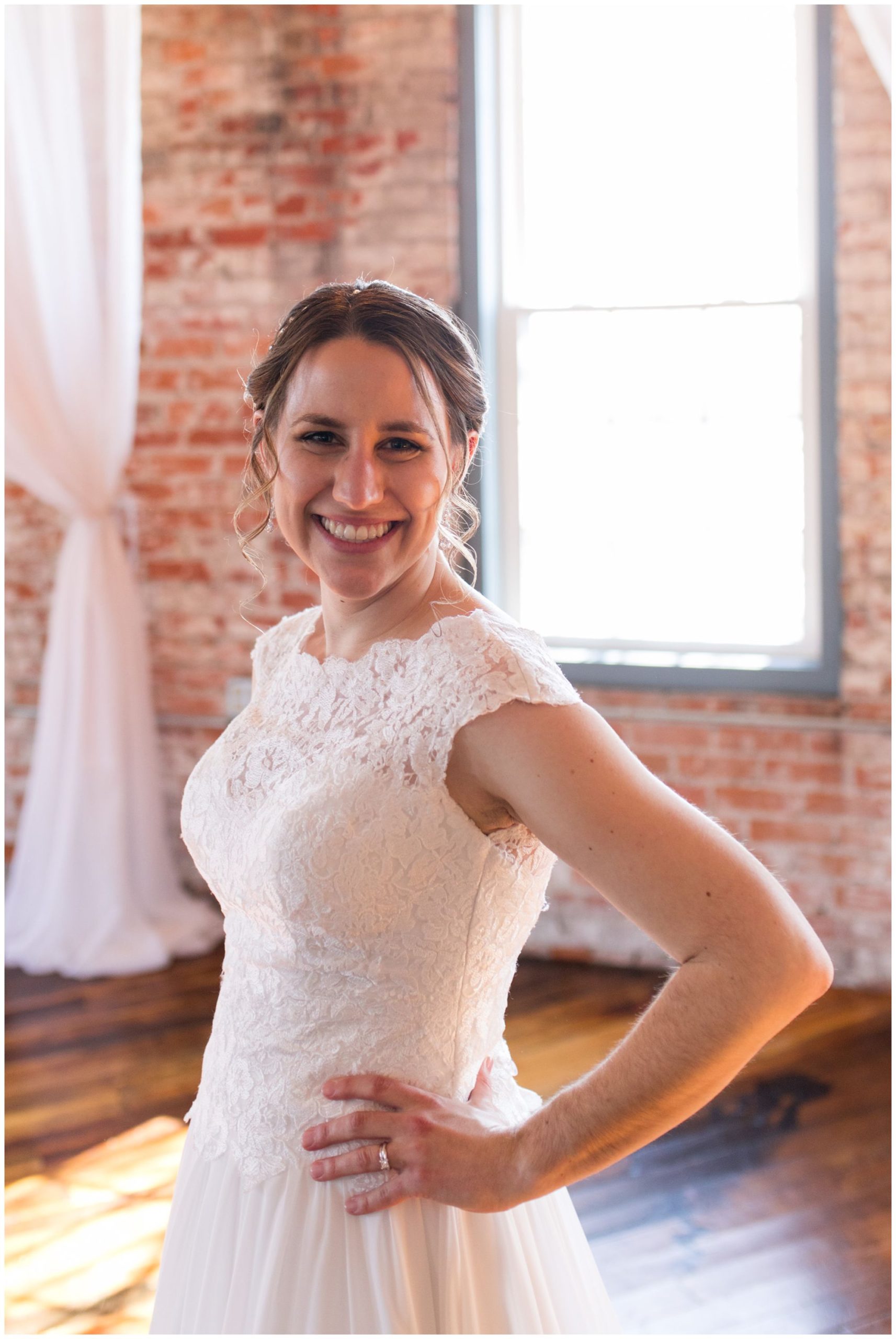 bride wedding portraits at Bread & Chocolate at Old Bag Factory