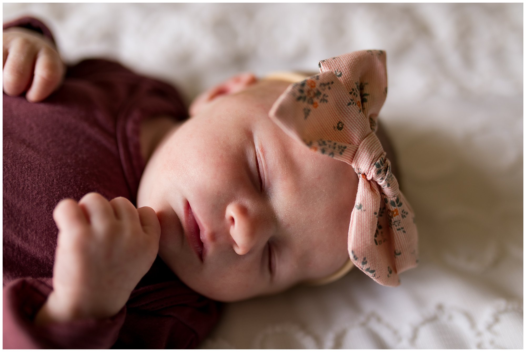 Fort Wayne newborn session in home