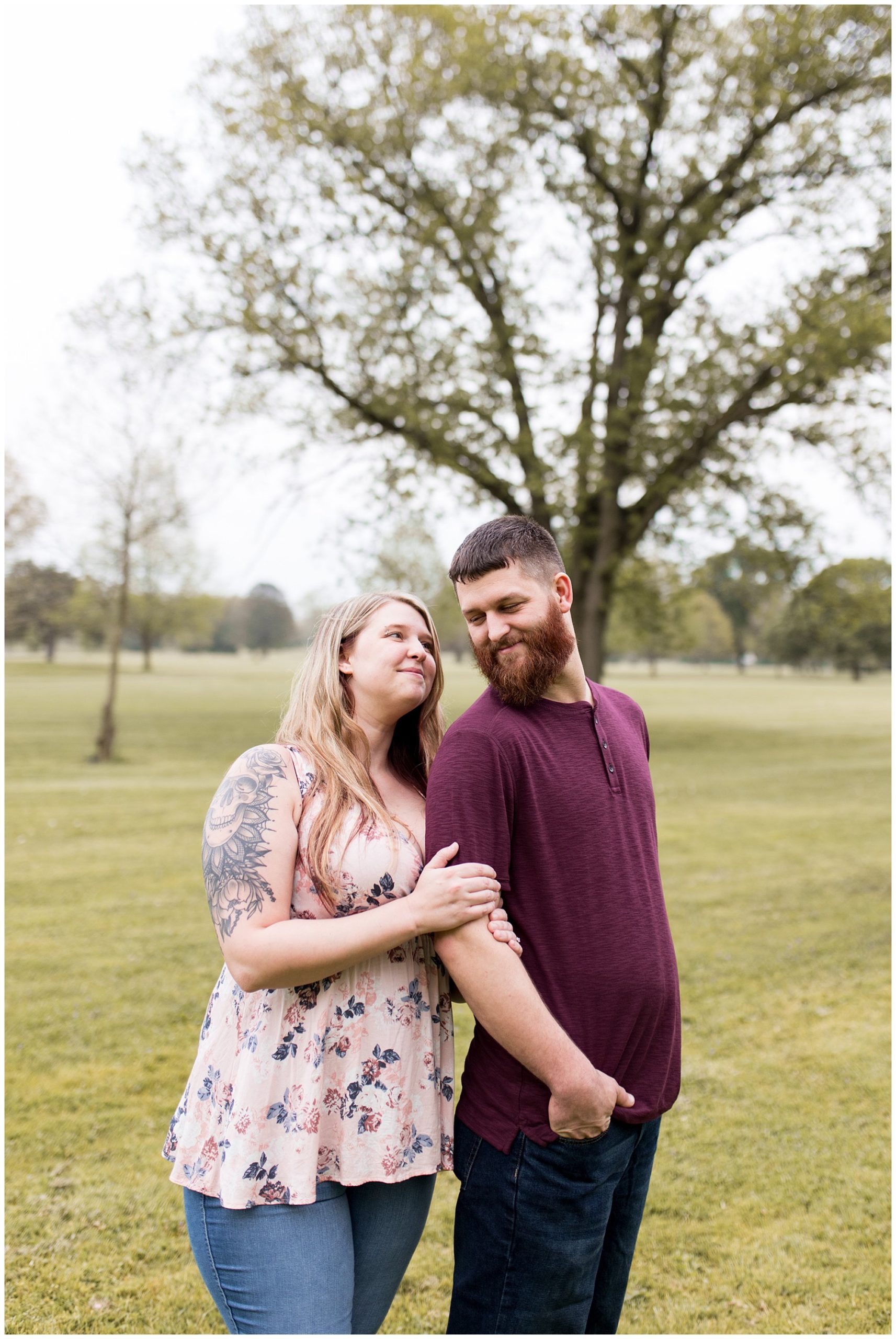 Foster Park engagement session in Fort Wayne, Indiana