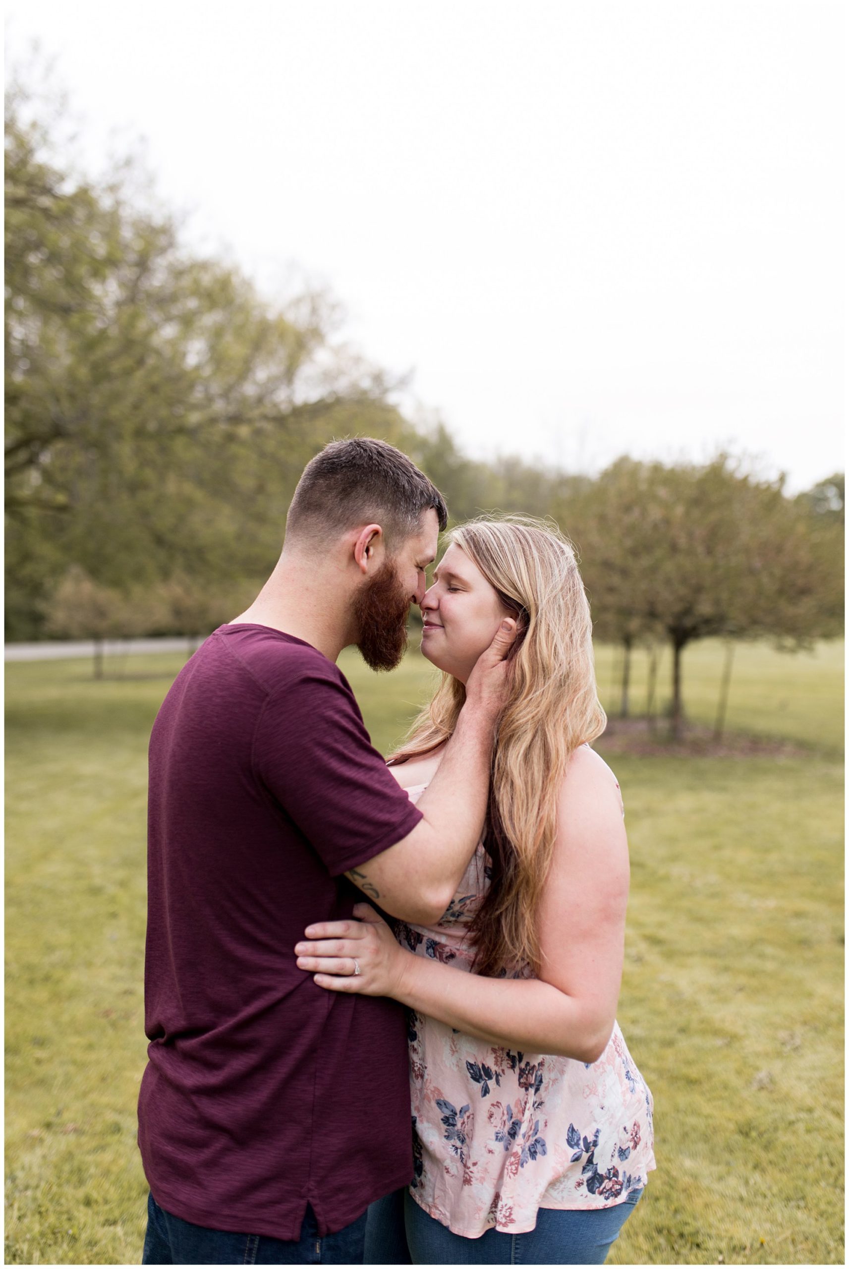 Foster Park engagement session in Fort Wayne, Indiana