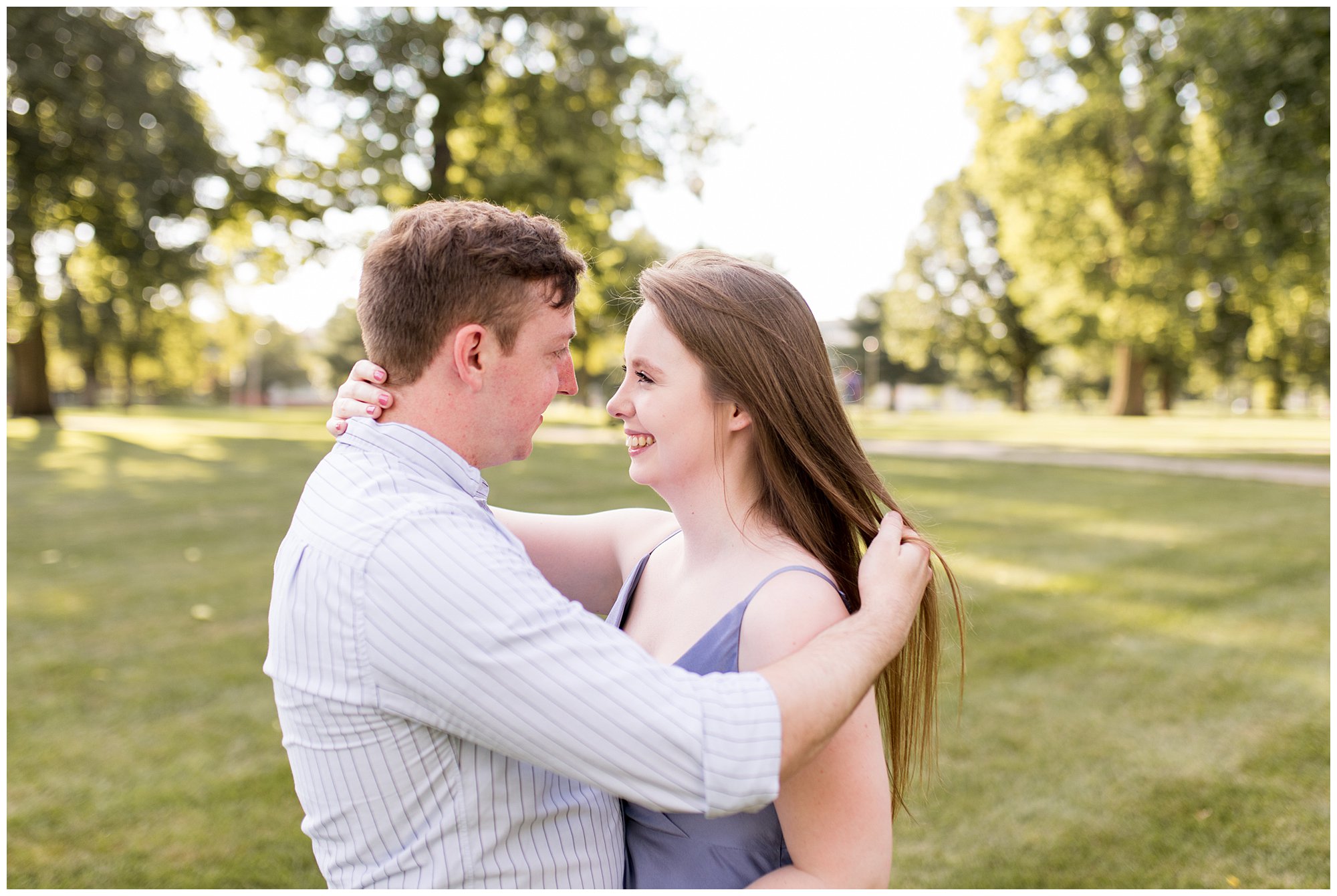Indianapolis engagement session at Military Park