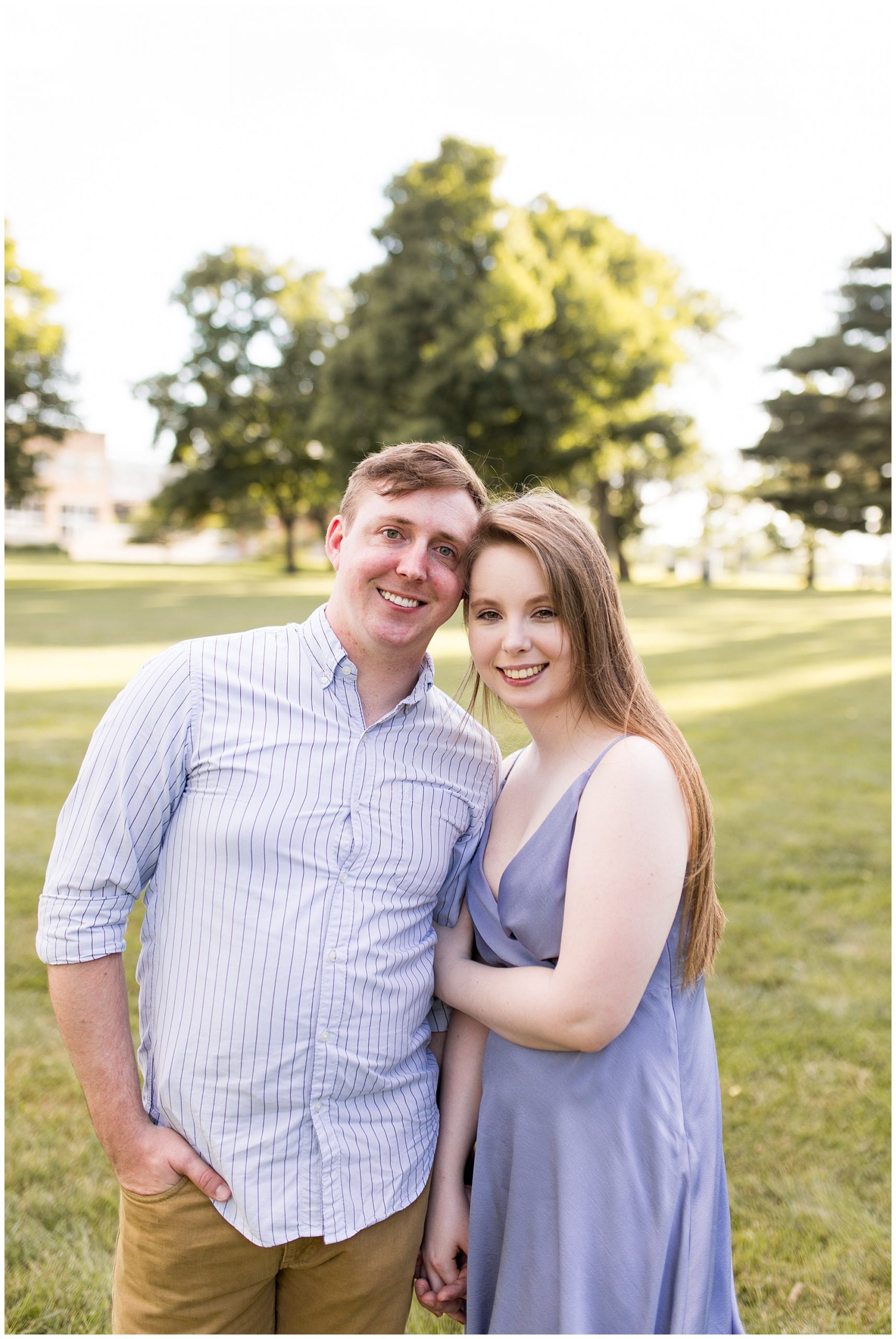 engagement session at Military Park in Indianapolis