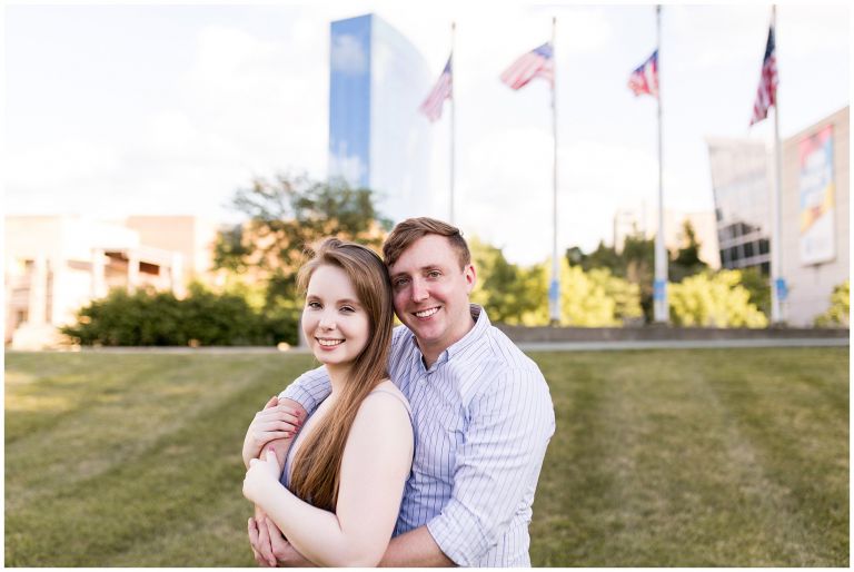 Military Park engagement session in Indianapolis