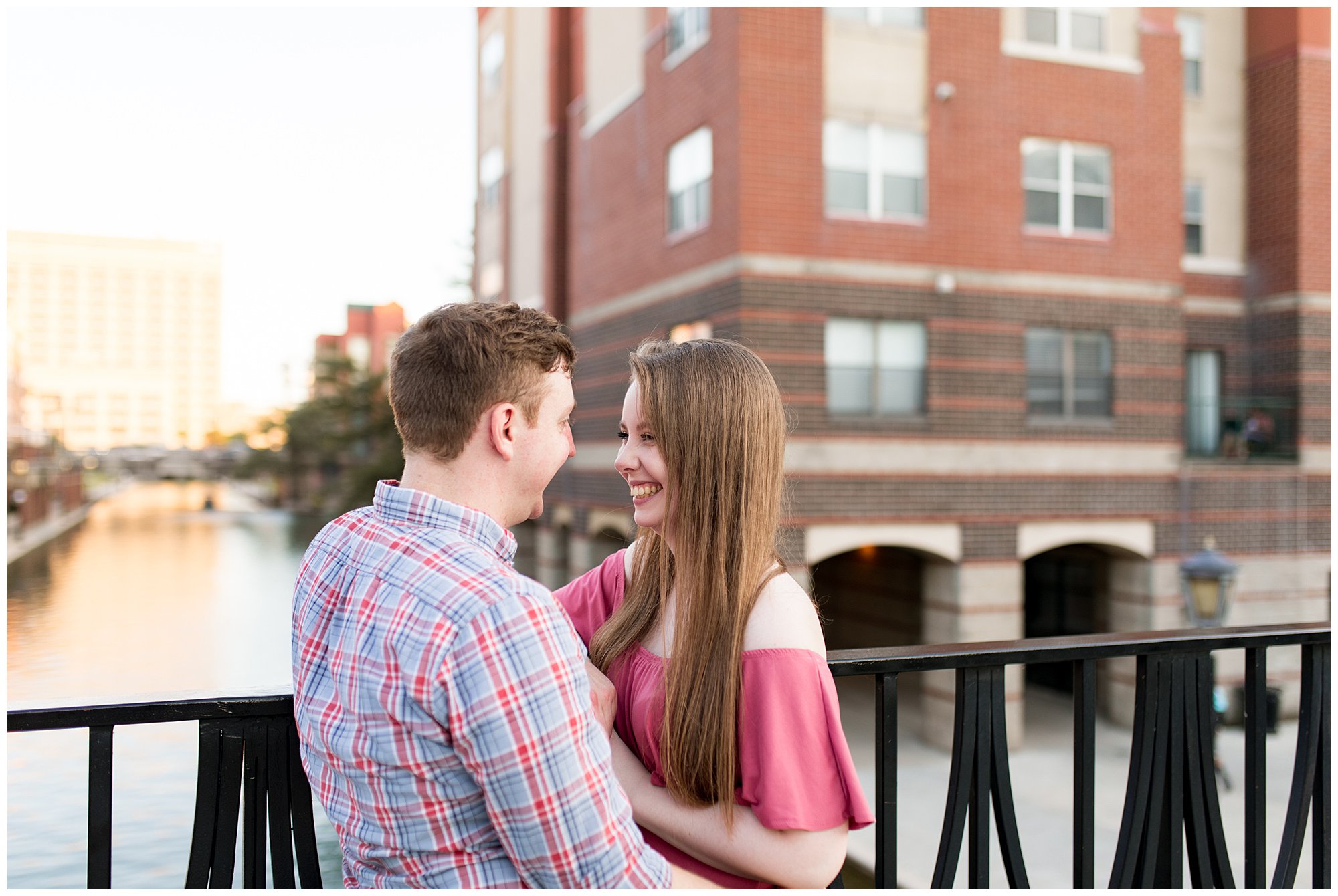 White River Canal engagement session in Indianapolis