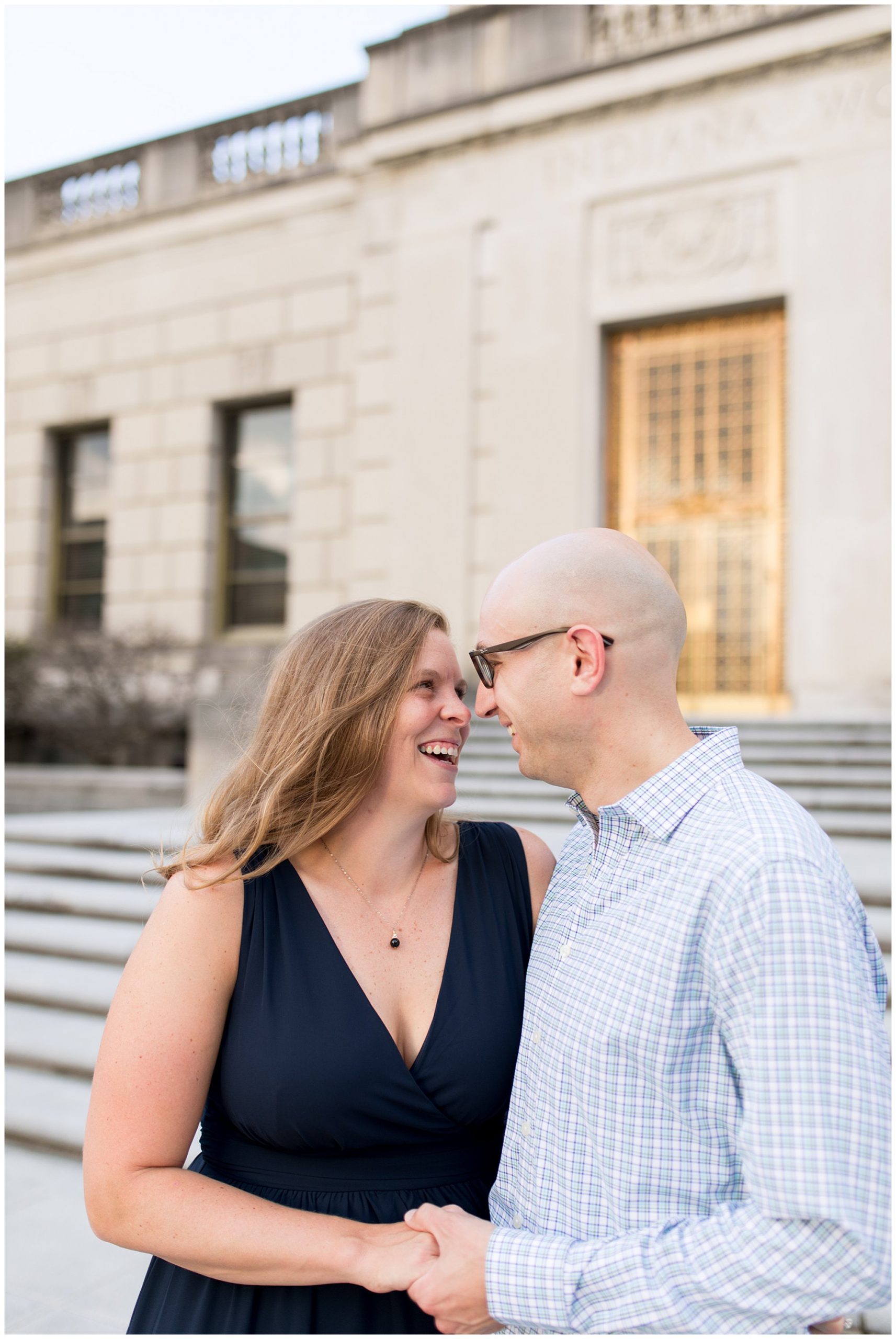 Indiana War Memorial engagement session