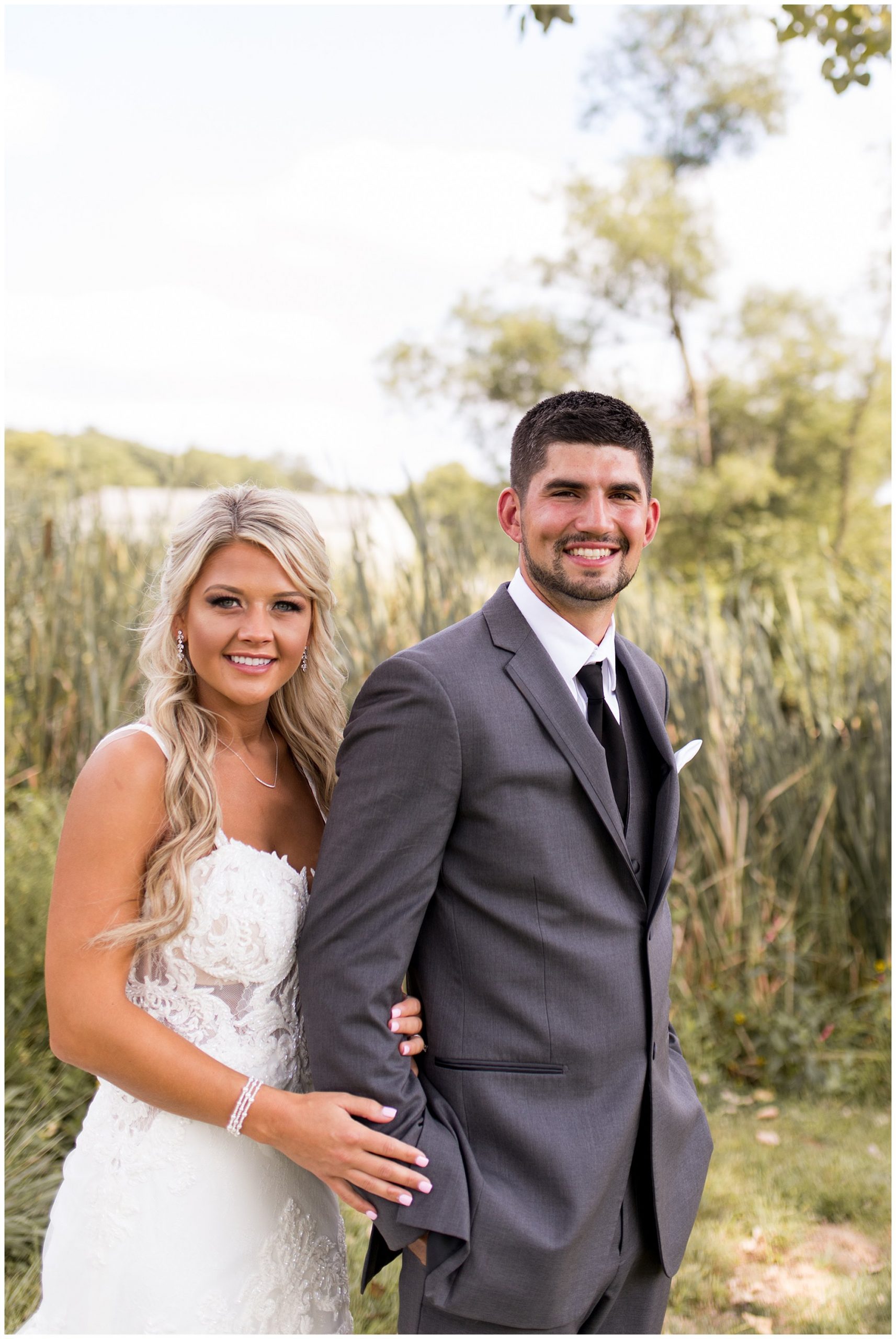 bride and groom portraits at Union 12 wedding venue in Fort Wayne