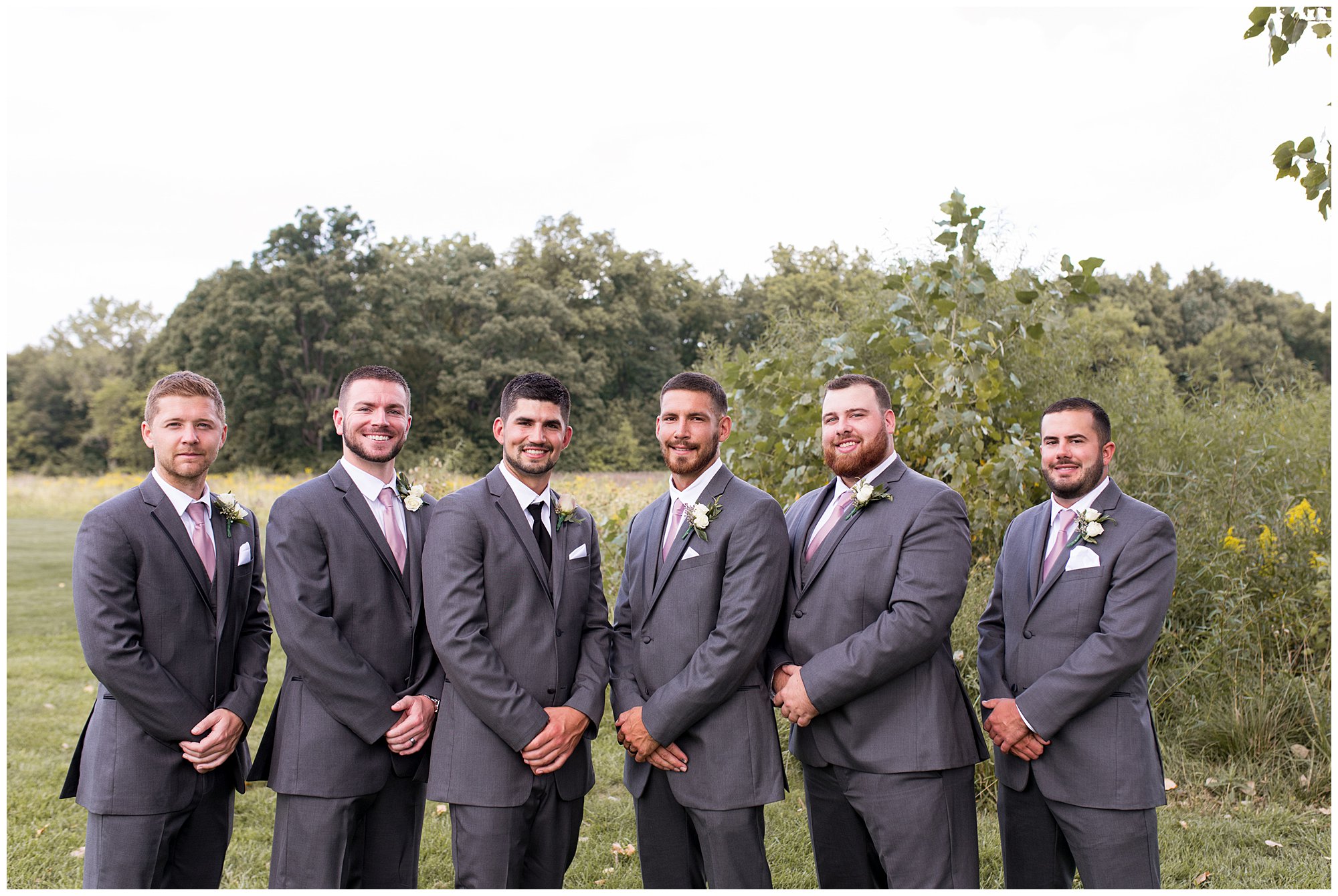 groom and groomsmen portraits before Fort Wayne wedding at Union 12
