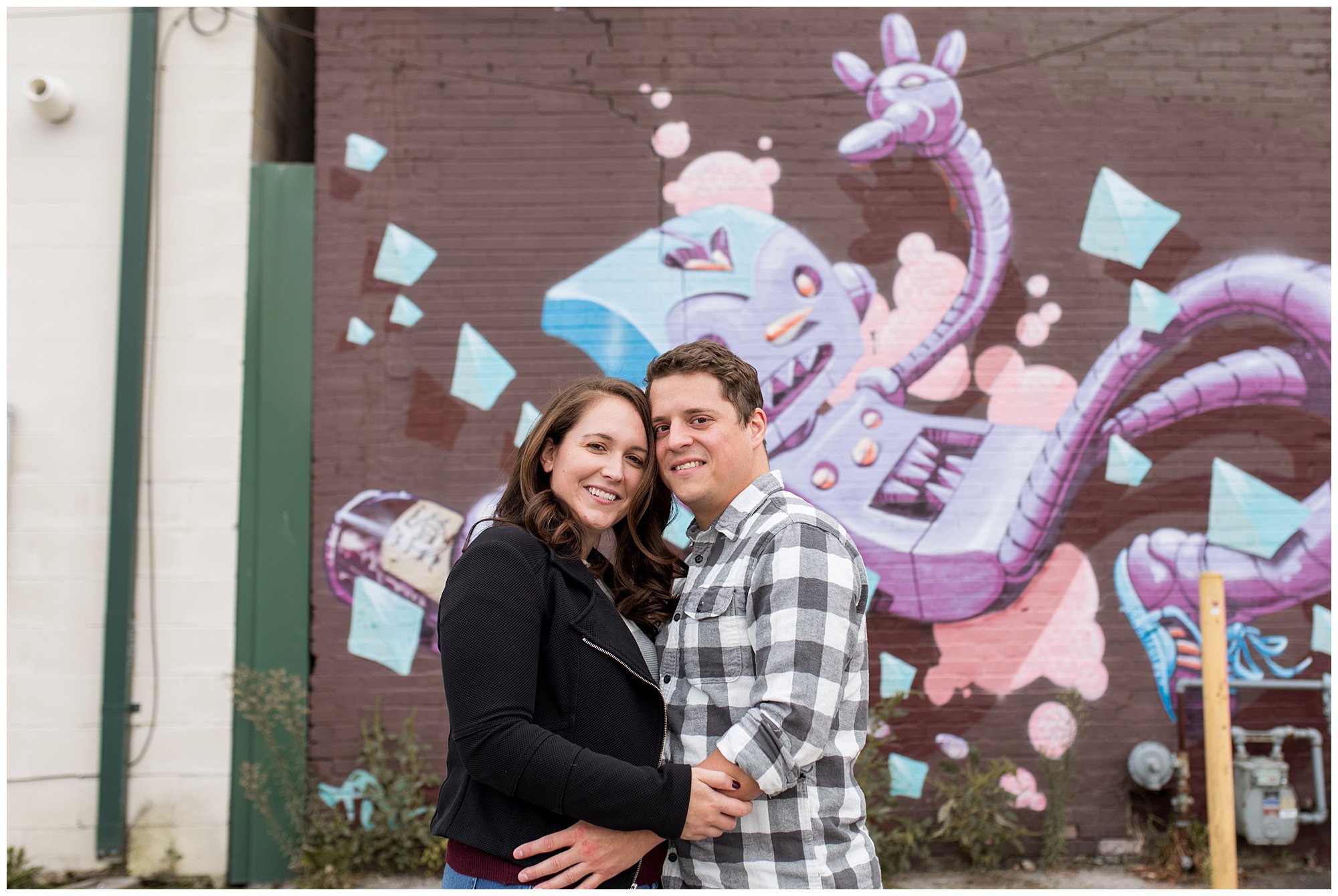 Fountain Square engagement session in Indianapolis