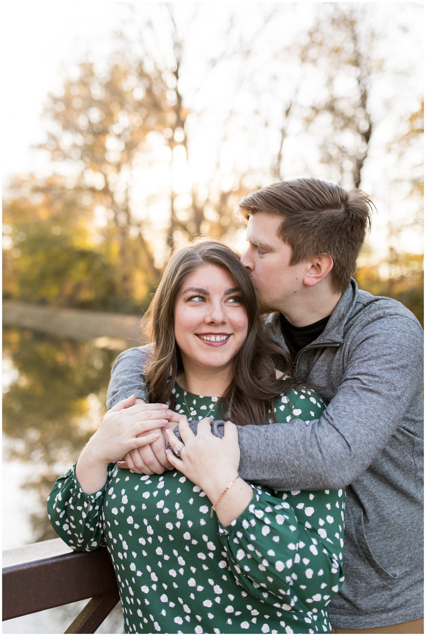 fall couples session at Holcomb Gardens in Indianapolis