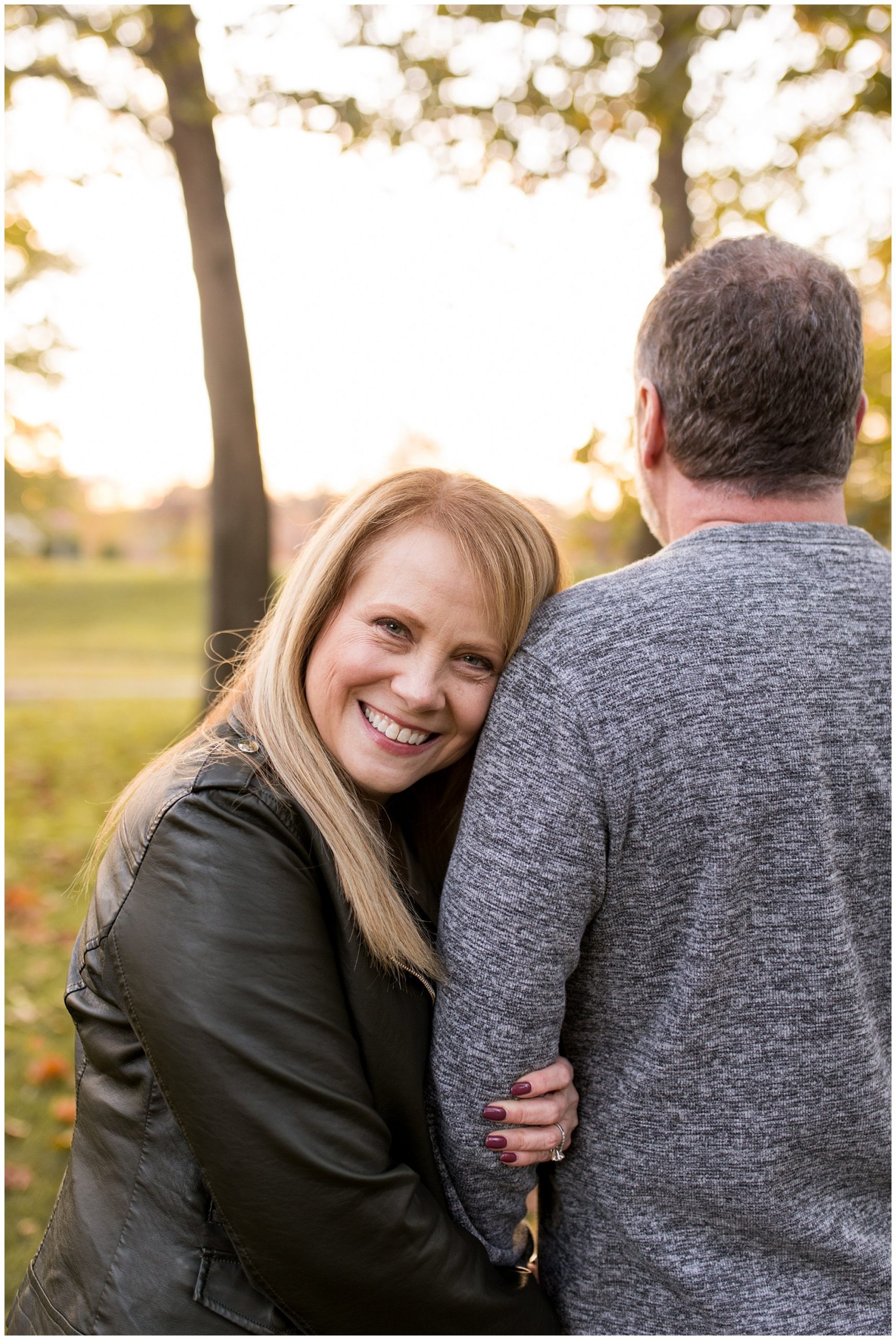 Matter Park fall engagement session in Marion Indiana