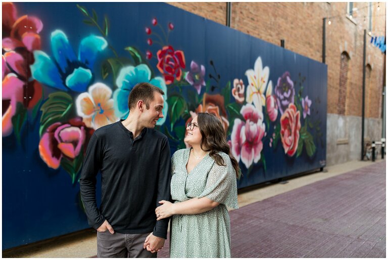 sunset engagement photos in Noblesville